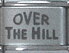 Over the hill - laser Italian charm - Click Image to Close